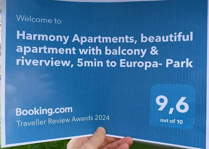 Harmony Apartment, Your Holiday Home In Rust With Balcony & River-View, 5Min To Europa-Park